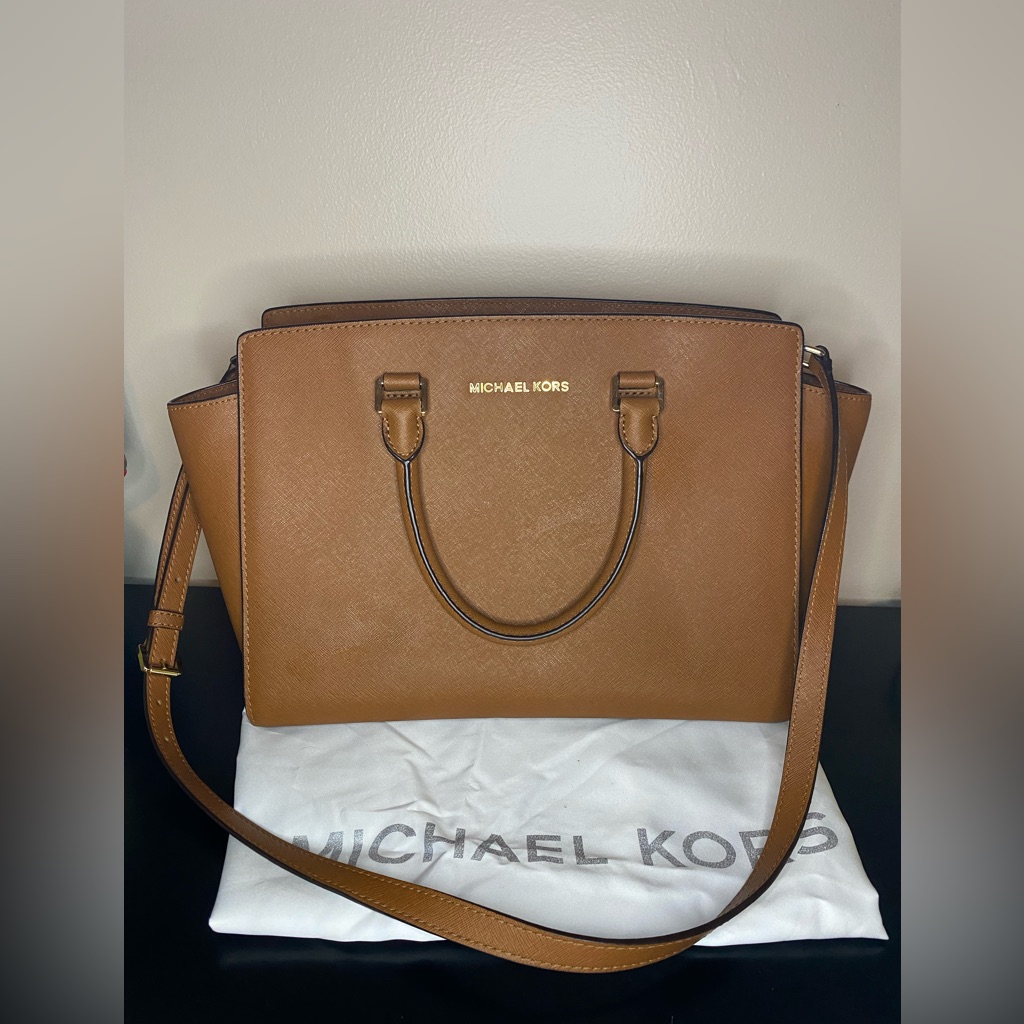 Michael Kors Leather Tote Tan